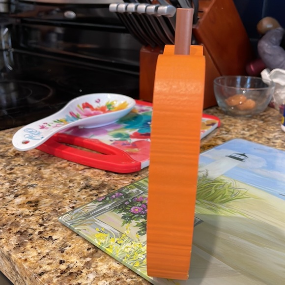 HAND PAINTED SUNFLOWERS ON A SOLID WOOD PUMPKIN by me - Picture 2 of 2